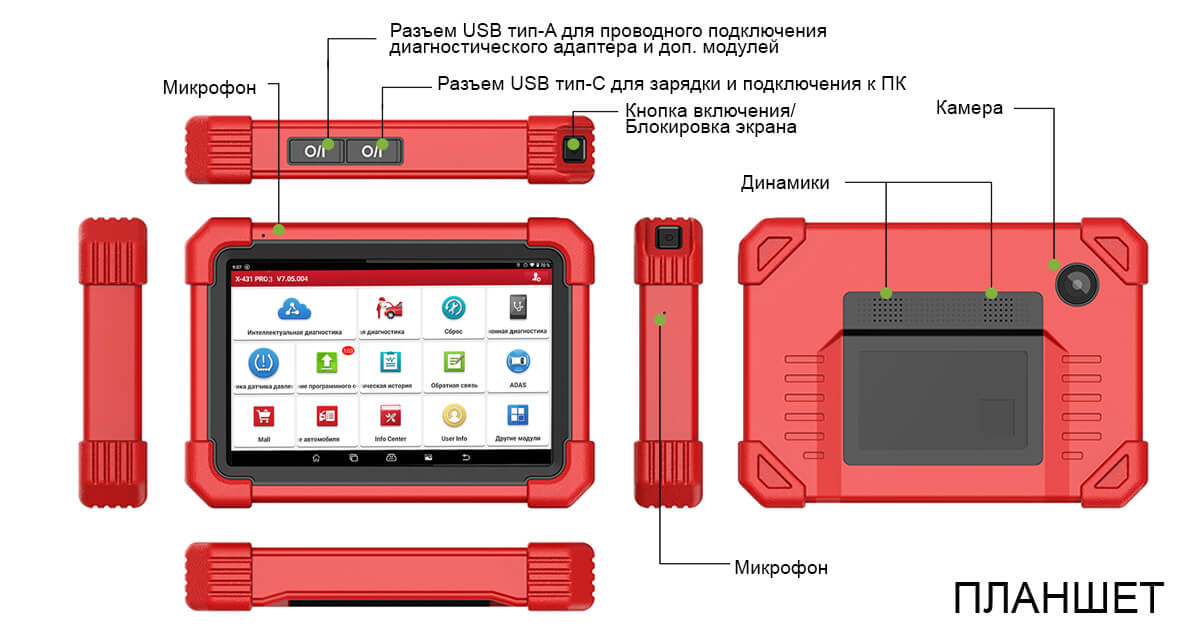 Сканер Launch X-431 PRO3 v. 5.0 Сканер Launch X-431 PRO3 v. 5.0