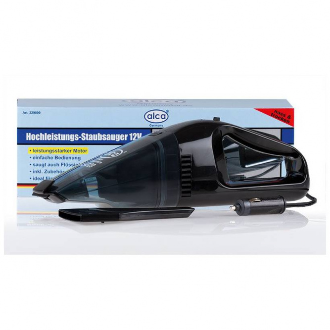 Автомобильный пылесос Alca с функцией всасывания влаги 12 В, 60 Вт