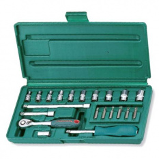 Набор головок торцевых Jonnesway S04H2721S 1/4"DR, 4-13 мм, 21 предмет