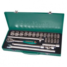 Набор головок торцевых Jonnesway S04H4524S 1/2"DR, 10-32 мм, 24 предмета