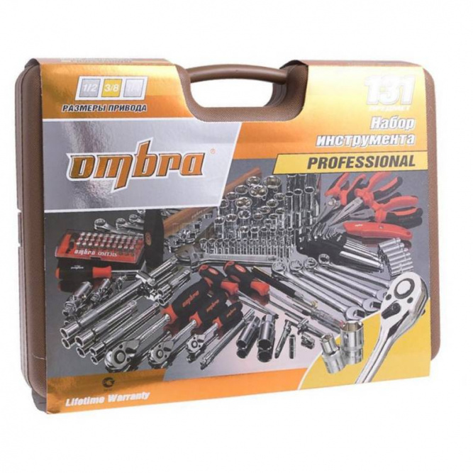 Набор инструментов универсальный, 131 предмет OMBRA OMT131S